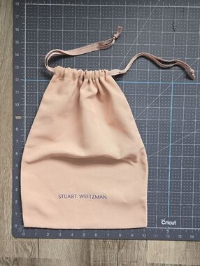 Stuart Weitzman Dust Bag Pink Drawstring Storage Bag Protector 14x10